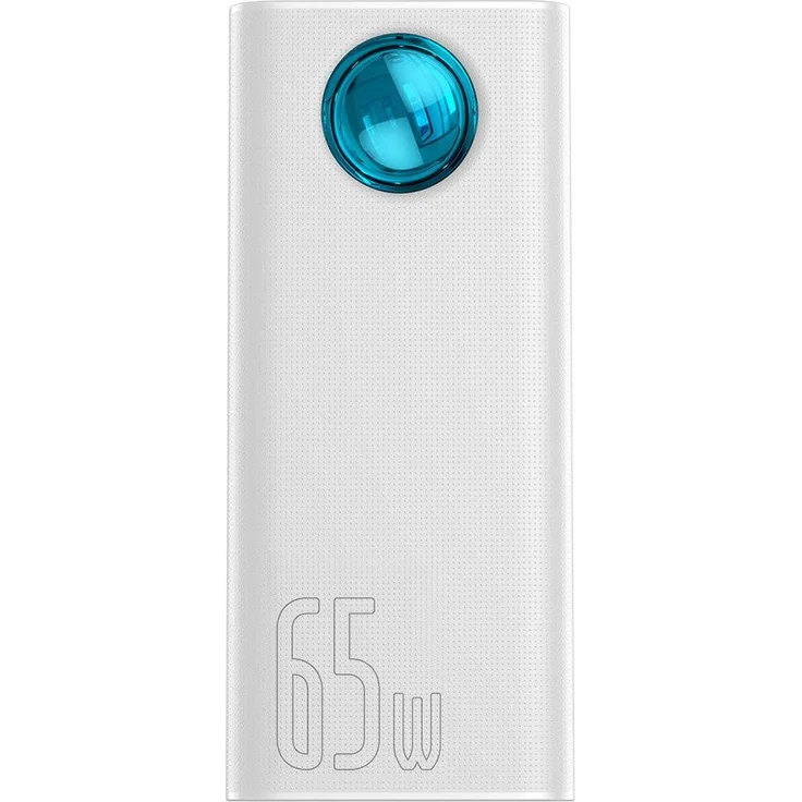 Baseus Amblight Digital Display (30000 mAh, 65 W, 65 Wh), Powerbank, Weiss