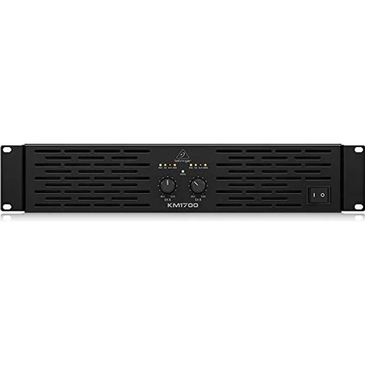 Behringer KM1700 Professioneller 1700-Watt-Stereo-Leistungsverstärker mit ATR (Accelerated Transient Response)