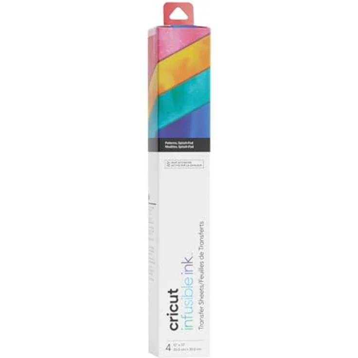 Cricut Infusible Ink Transfer Sheets – 4 Blatt 30,5 x 30,5 cm – Splashpad Muster EasyPress, Maker, Explore Air 2 – Bild 1
