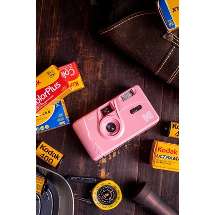 Kodak M35 Kamera candy pink Kompaktkamera, coole analoge Retro-Kleinbildkamera – Bild 5