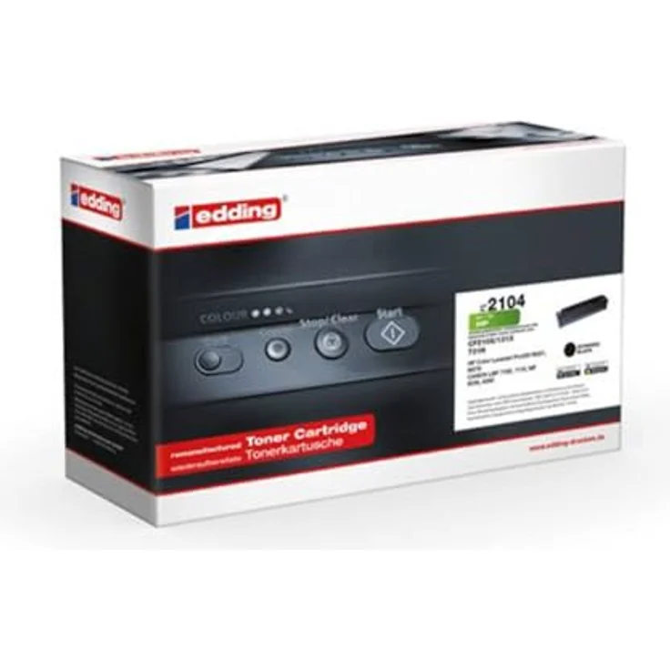 edding Toner EDD-2104, Schwarz, ersetzt HP 131X (CF210X), Reichweite 2400 Seiten, umweltfreundlich und kompatibel