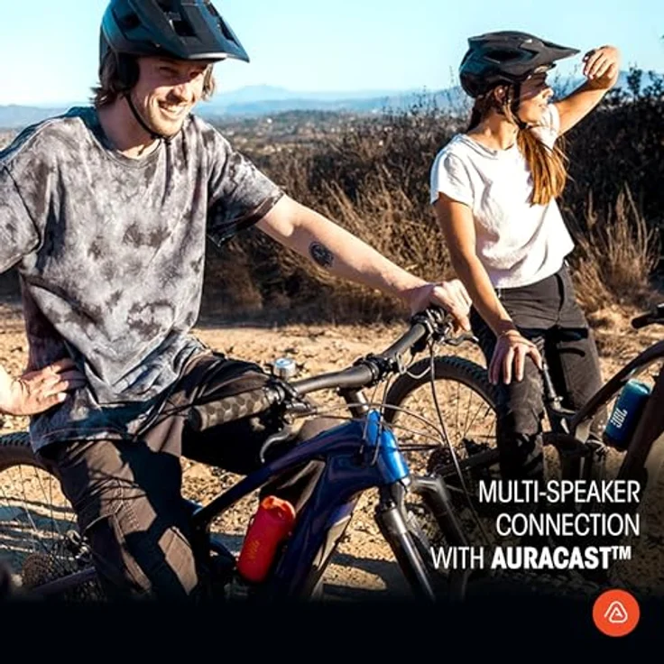 JBL Flip 7, kabelloser tragbarer Bluetooth-Lautsprecher, 16 Stunden Akkulaufzeit, IP68 wasserdicht, Staub- und stoßfest, Pro Sound mit AI Boost, Auracast Multi-Speaker-Verbindung, Blau – Bild 4
