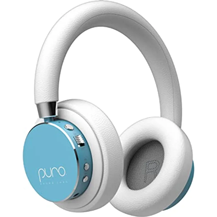 Puro Sound Labs BT2200-Plus Lautstärkebegrenzende Bluetooth-Kopfhörer für Kinder - Sicherere Kopfhörer für Kinder - Studio-Qualität und Geräuschisolierung – Türkis