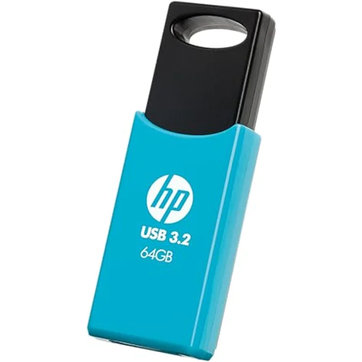HP 712w USB 3.2 Gen 1 Flash-Laufwerk 64GB, blau, bis zu 120 MB/s Lesegeschwindigkeit, schwenkbares Design – Bild 4