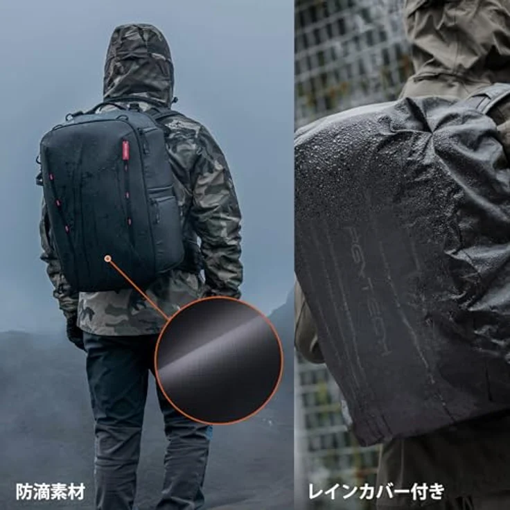 Pgytech OneMo 2, Fotorucksack 25l mit erweiterbarem Fassungsvermögen, Schwarz – Bild 5