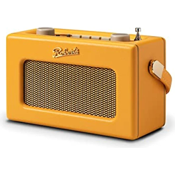 Radio Roberts Revival UNO BT – Tragbares Kompaktradio mit DAB+/FM, Bluetooth, Vintage-Design, Streaming, Aux-Eingang, Kopfhörerbuchse, Weckfunktion, 2 Jahre Garantie, Sonnengelb – Bild 2