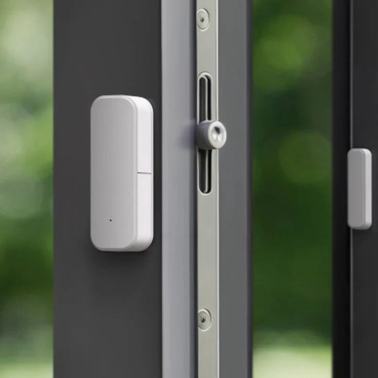 Hama ZigBee-Tür-/Fensterkontakt, smarter Öffnungssensor, weiß, magnetisch, sprachsteuerbar – Bild 1