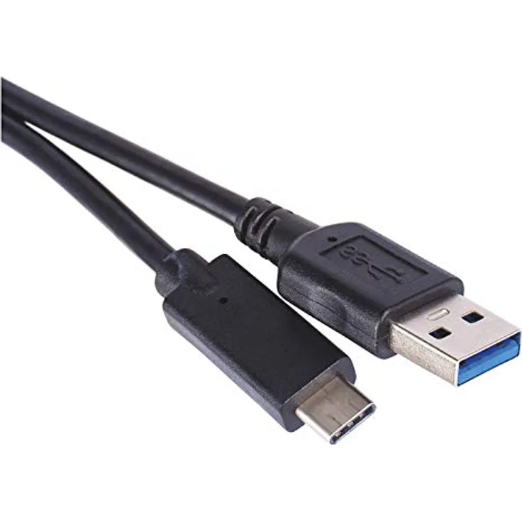 EMOS SM7021BL USB C Kabel 3.1 Quick-Charge 1m, 3A A C-Stecker, Schwarz