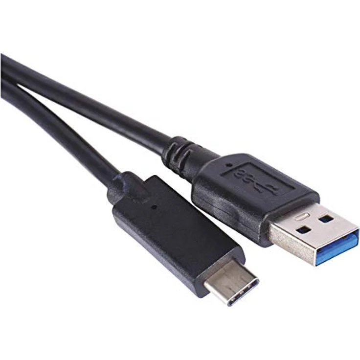 EMOS SM7021BL USB C Kabel 3.1 Quick-Charge 1m, 3A A C-Stecker, Schwarz – Bild 1