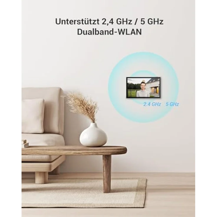 EZVIZ 2-Familien Video-Gegensprechanlage, 7” Touch Monitor mit 2K Auflösung, KI-gestützte Erkennung, schwarz/silber – Bild 9