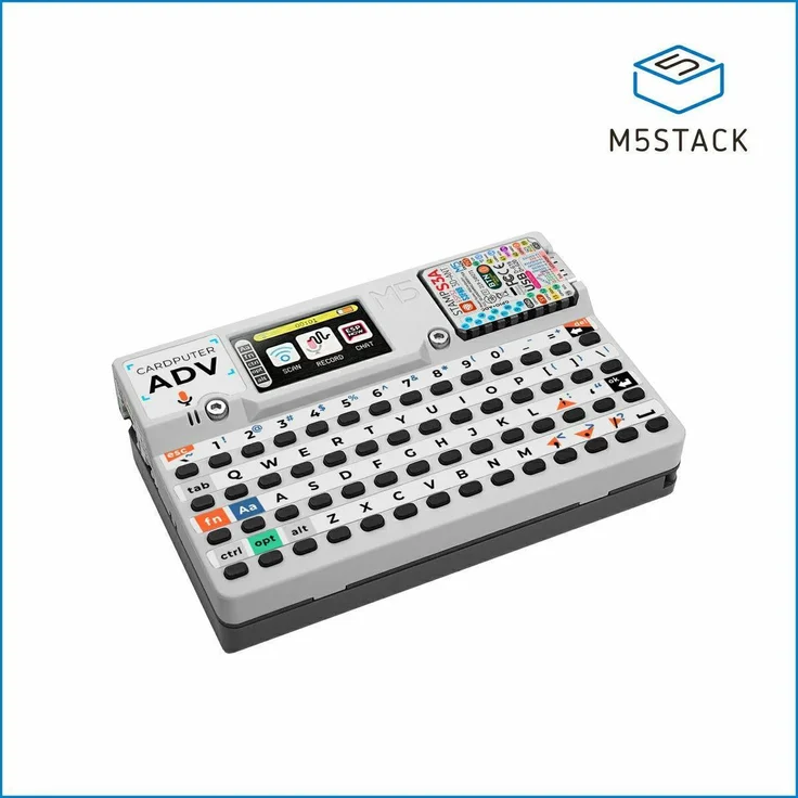 M5Stack Cardputer Adv, programmierbarer Taschencomputer mit ESP32-S3, 1,14 Zoll LCD-Display, 56-Tasten-Tastatur und Audiofunktionen