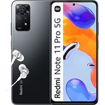 Xiaomi Redmi Note 11 Pro 5G, Smartphone + Kopfhörer, 6 + 128 GB Handy ohne Vertrag, 6,67'' 120 Hz FHD + AMOLED Display, Alexa Hands-Free, 108 MP Kamera, Graphite Gray  - Preisvergleich