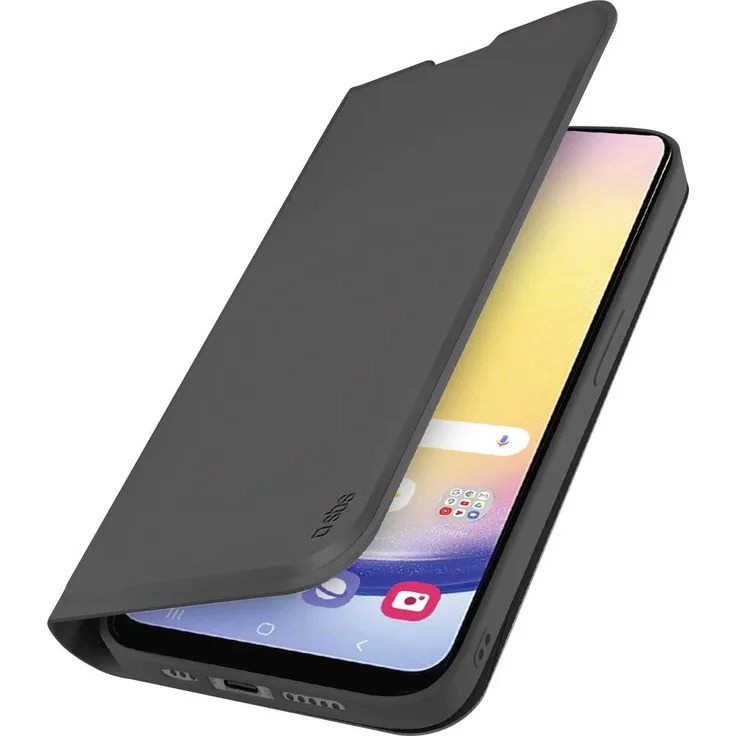 sbs mobile Flip Cover Samsung Galaxy A26, Geldbörsenhülle, Schwarz, mit Desktop-Ständer