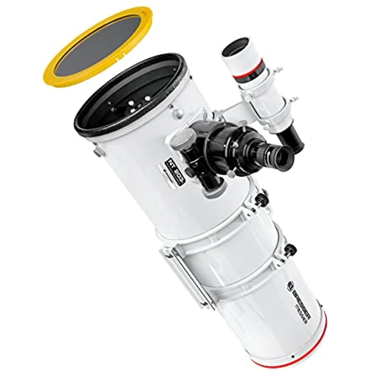 Explore Scientific Bresser Teleskop Messier NT203s/800 Optischer Tubus, 203mm Öffnung, 400-fache Vergrößerung, Edelstahl Prismenschienen, Hexafoc Okularauszug, 11,2 kg, blau – Bild 1