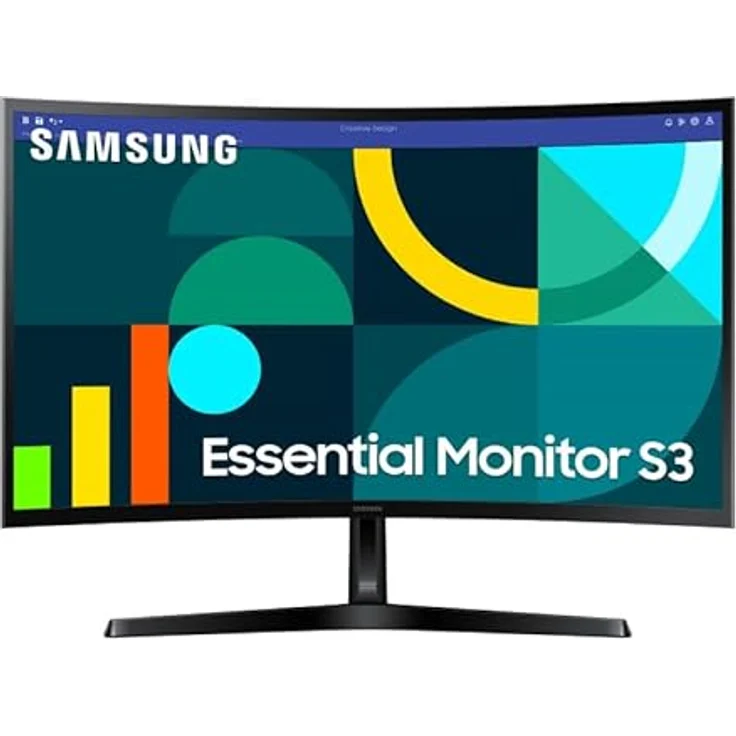 Samsung S36GD, 27 Zoll VA-Panel PC-Monitor, FHD (1920 x 1080), 100 Hz, neigbar, Kontrast 3000:1, Eye Saver Mode, Flicker Free, HDMI 1.4, VGA, Kopfhöreranschluss – Bild 1