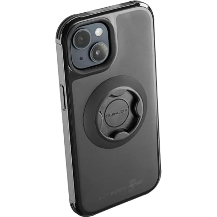 INTERPHONE Quiklox Telefonhalterung für Motorrad iPhone 15 Plus, stoßfest, mit Anti-Verlust-Gurt und antibakterieller Microban-Technologie – Bild 2