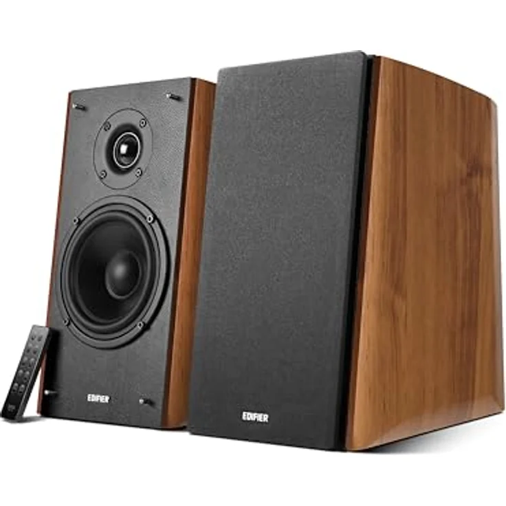 Edifier R2000DB, 2.0 Regallautsprecher mit 120 W RMS, Bluetooth und Eichenholzgehäuse – Bild 4