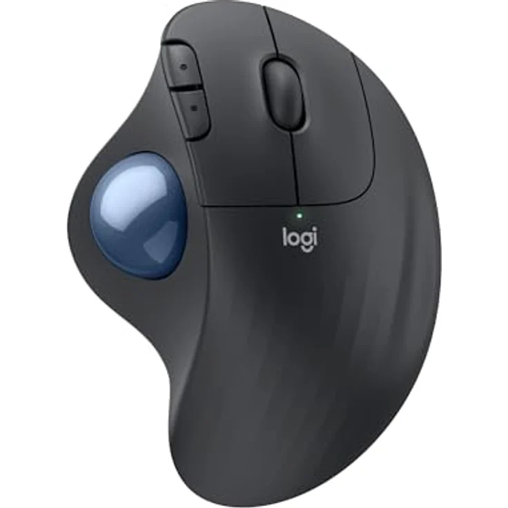 Logitech ERGO M575S kabellose Trackball-Maus, ergonomische Maus mit Bluetooth, Daumensteuerung, Graphit – Bild 1