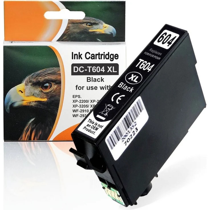 OTTO Kompatible Epson C13T10H14010, 604XL BK Schwarz Druckerpatrone mit 11 ml Inhalt, hohe Druckqualität und Kostenersparnis