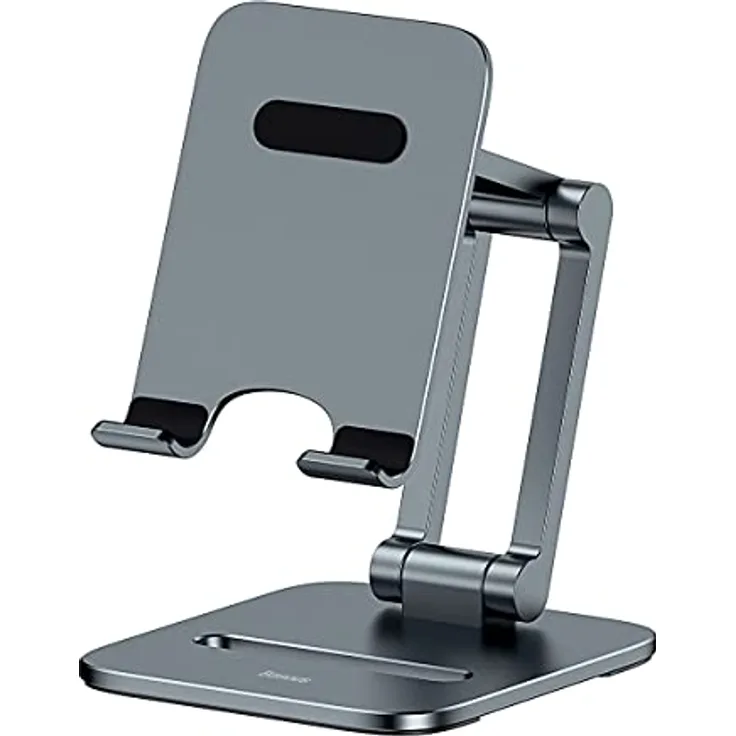 Baseus Biaxial Foldable Metal Stand, Smartphone Halterung für Telefone bis 7 Zoll, grau