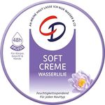 CD Soft Creme Wasserlilie 300 ml, 48h Feuchtigkeit für Körper, Gesicht und Hände, Mikroplastikfrei & vegan