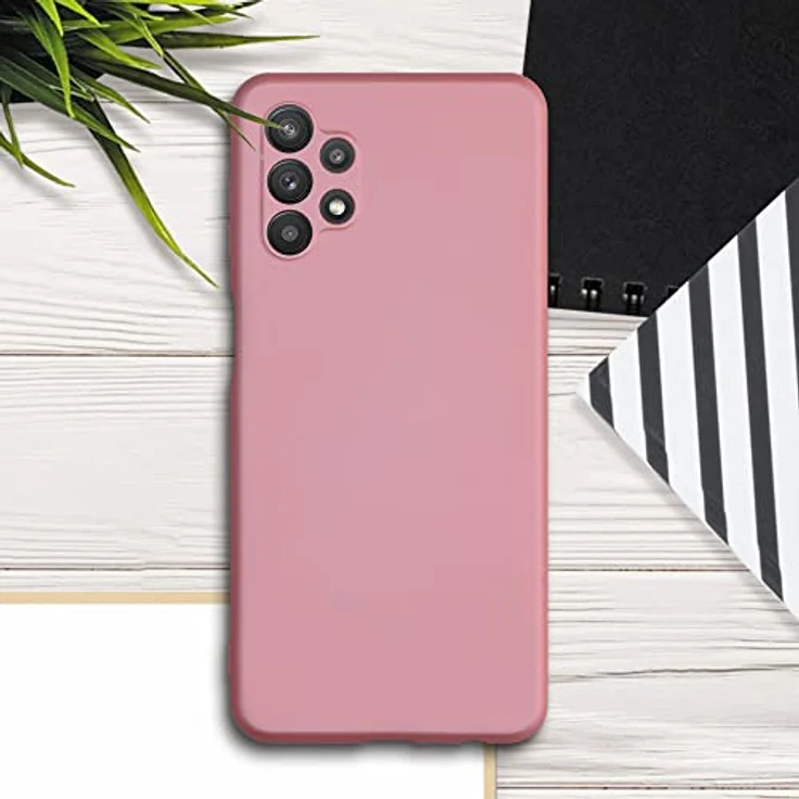 kwmobile Handyhülle für Samsung Galaxy A32 5G, Silikon Case mit metallischem Schimmer in Metallic Rosegold, flexibles und rutschfestes Schutzcover – Bild 2