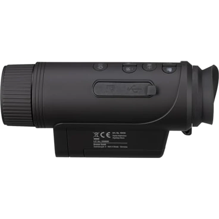 Bresser NightSpy Mono, digitales Nachtsichtgerät mit 2x optischer Vergrößerung und 100m Nachtsicht-Reichweite, inkl. IR-Beleuchtung, Akku & Tasche – Bild 4