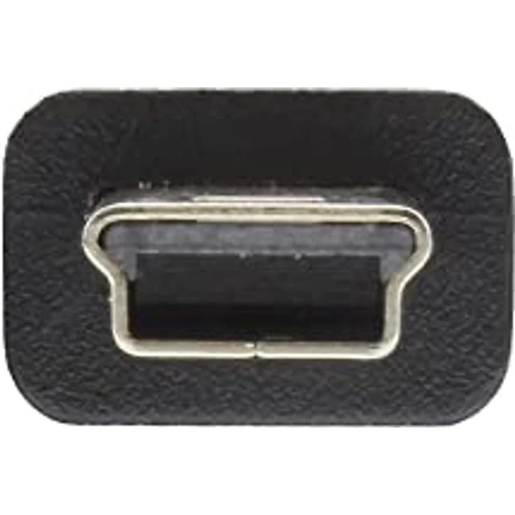 InLine 33107K USB 2.0 Mini-Kabel, USB A Stecker an Mini-B Stecker (5pol.), schwarz, 0,5m – Bild 3