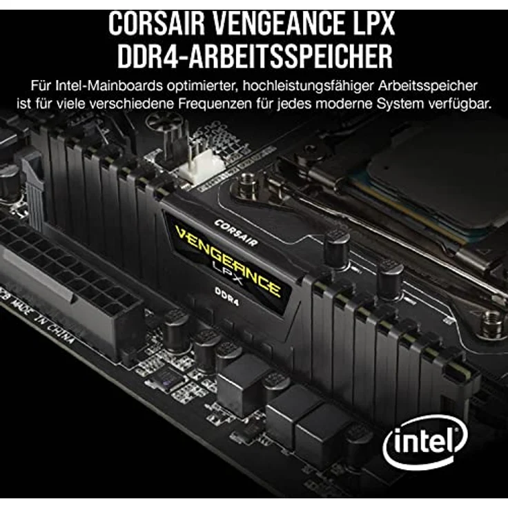 Corsair VENGEANLPX16GB (2x 8GB) DDR4 3200(Pc4-25600) C16 1.35V Desktop Memory - Schwarz - Preisvergleich – Bild 2