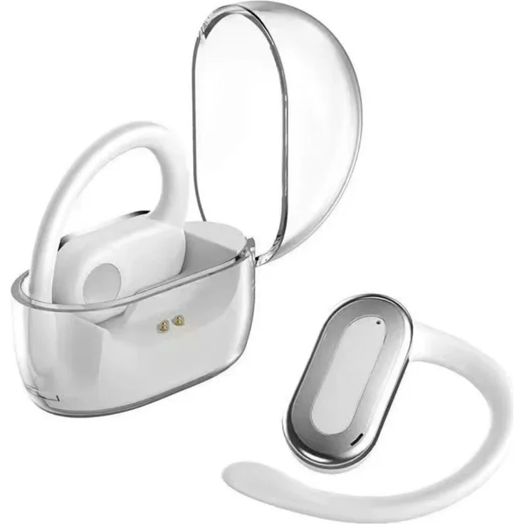 Maxcom Freesound Open MWH01, kabellose Bluetooth 5.4 Kopfhörer mit 5h Musikwiedergabezeit, Weiß