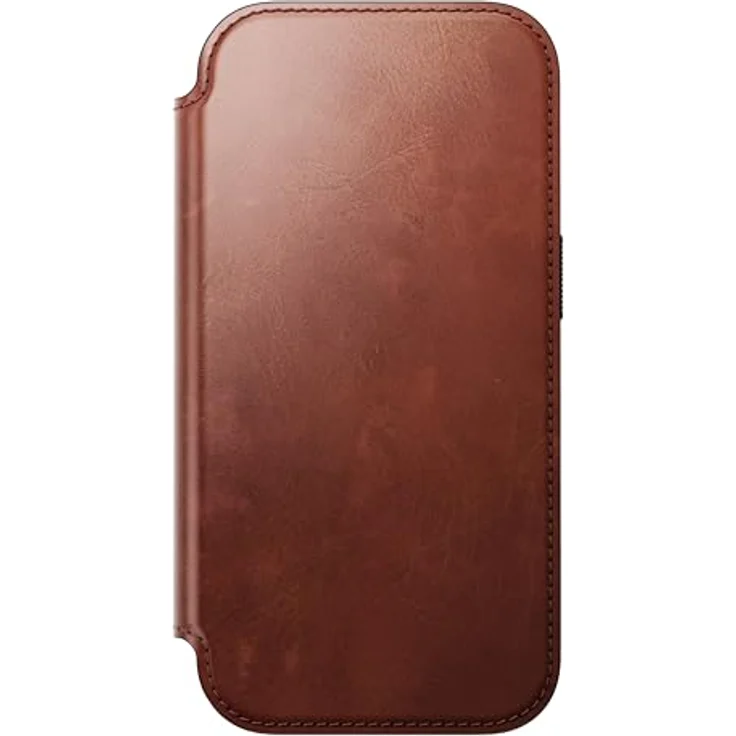 NOMAD Modern Leather Folio für iPhone 17 Pro, MagSafe-kompatible Echtleder Schutzhülle mit drei Kartenfächern und TPE-Bumper, Olde Dublin Horween – Bild 5