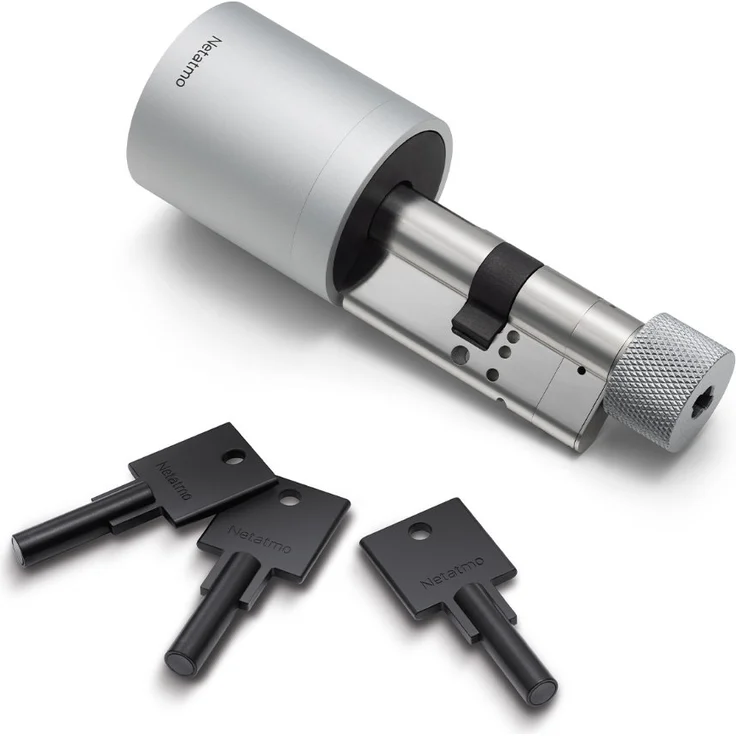 Netatmo Smart Doorlock + Smart Key 3er-Set - Schwarz
