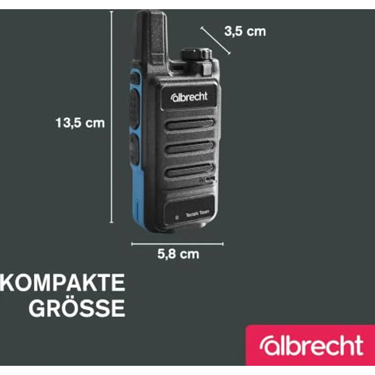 Albrecht Tectalk 4 Team 29812, PMR-Funkgerät 4er Set mit 16 Kanälen, IP55 Schutz und 10 km Reichweite – Bild 7