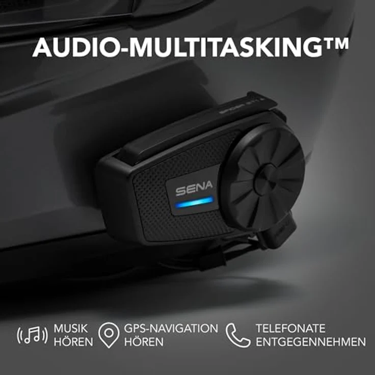 Sena SPIDER ST1 Kommunikationssystem, Mesh-Headset mit Bluetooth 5.1, Jog-Dial Steuerung, schwarze und graue Ausführung – Bild 4