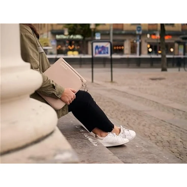 Golla Laptop Tasche/Wasserdichter Neopren Laptop Sleeve für MacBook, Asus und andere Notebooks/15 Zoll/Cream – Bild 4