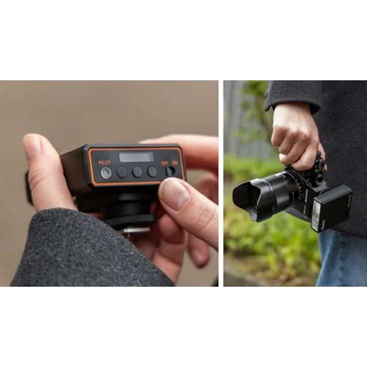 Rollei Mini Flash 12s Aufsteckblitz, Leistungsstarker und ultrakompakter Blitz, Multi-kompatibler Hot-Shoe, Automatik & Manueller Modus, Ultrakompakt und Leicht, 110 Blitzauslösung – Bild 4