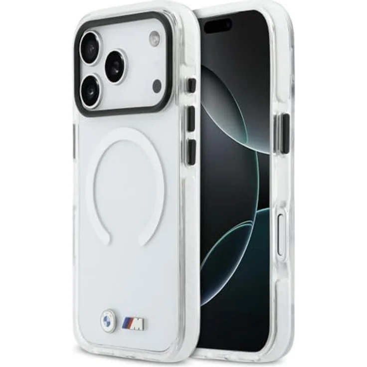 BMW M IML Shockproof Metal Logos MagSafe Case für iPhone 17 Pro - Transparent – Bild 1