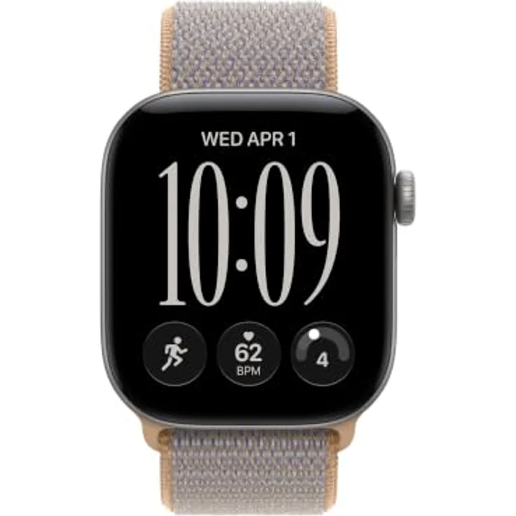 Apple Watch Sport Loop 42mm, atmungsaktives Nylongewebe, Chambrayblau, Einheitsgröße für Handgelenke 130–200 mm – Bild 3