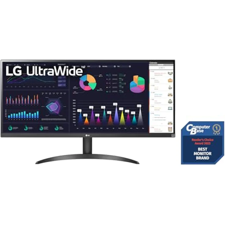 LG Electronics 34WQ500-B UltraWide™ Full HD 34" (87cm), 2560 x 1080, 21:9, AMD FreeSync™, HDR10- and VESA DisplayHDR™ 400, IPS with sRGB 99% (Typ.), Waves MaxxAudio®, 5ms GtG - Schwarz Office-Monitor – Bild 2