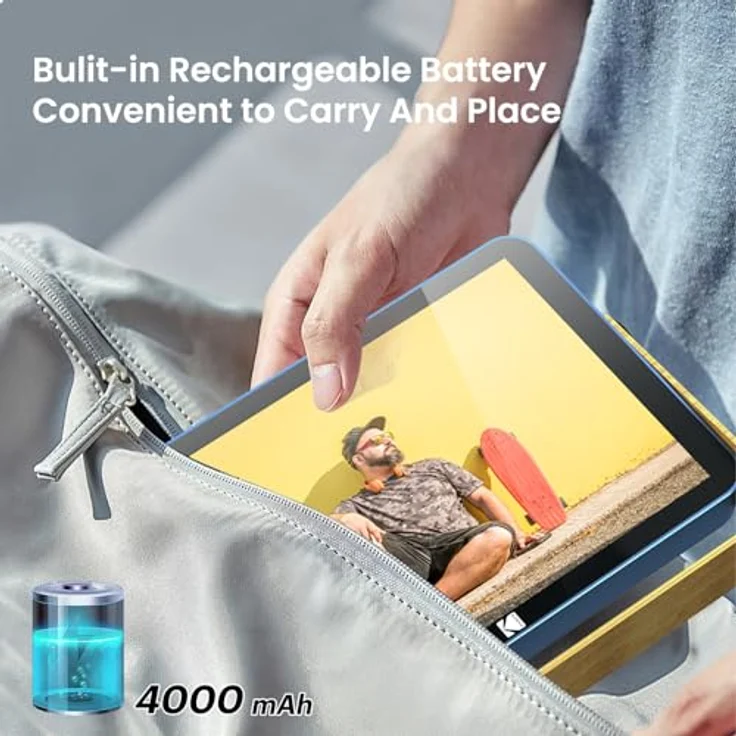 Kodak RWF-108V, Digitaler Bilderrahmen mit 10" Bildschirm, 1280 x 800 Pixel, WiFi, blau – Bild 4