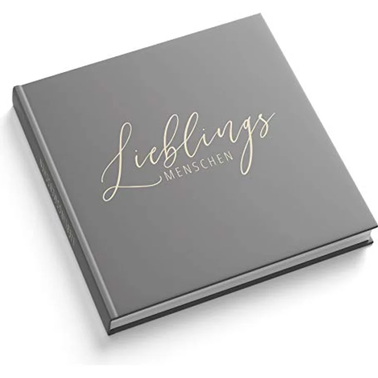 itenga Gästebuch Freundebuch Lieblingsmenschen I 21,0 x 21,0 cm, 88 Blanko Seiten I ideal als Fotoalbum oder zum Festhalten von Erinnerungen – Bild 1