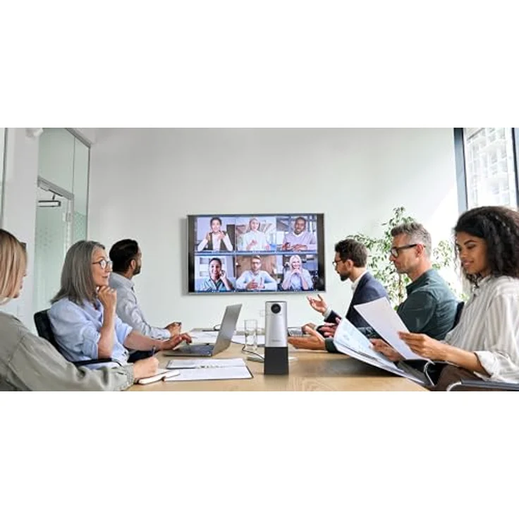 Philips SmartMeeting Konferenzkamera, 4K HD Webcam mit 360°-Aufnahmen, silber – Bild 7