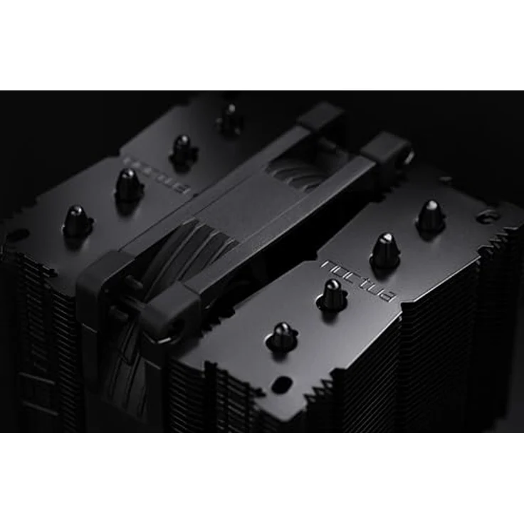 Noctua NH-D9L chromax.black, CPU Kühler in Doppelturm-Bauweise mit 110 mm Höhe und PWM-gesteuertem Lüfter, Schwarz – Bild 7