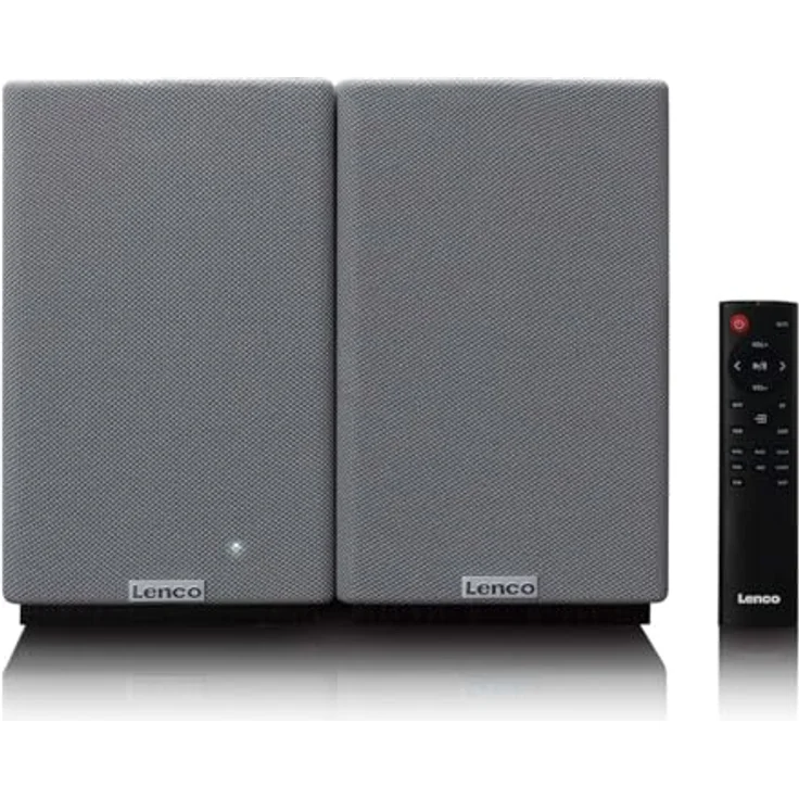 Lenco Aktiv Lautsprecher 2x40W, Bluetooth, USB, AUX, optischer Eingang, Schwarz – Bild 3