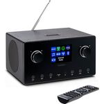 MEDION P85444 2.1 Internetradio mit Subwoofer (DAB+, UKW Radio, Spotify Connect, WLAN, Bluetooth, Streaming, Equalizer, Farbdisplay, USB, AUX, Wecker, Schlummerfunktion, Sleep Timer) in schwarz