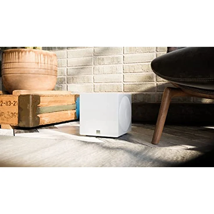 SVS 3000 Mikro-versiegelter Subwoofer mit voll aktivem Dual-Treiber, 20,3 cm (8 Zoll), Klavierweiß glänzend – Bild 4