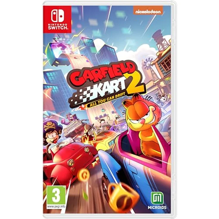 MICROÏDS Garfield Kart 2 - All You Can Drift - Nintendo Switch, Multiplayer-Rennspiel für bis zu 8 Spieler, customizable Karts, mit Garfield und Freunden – Bild 1