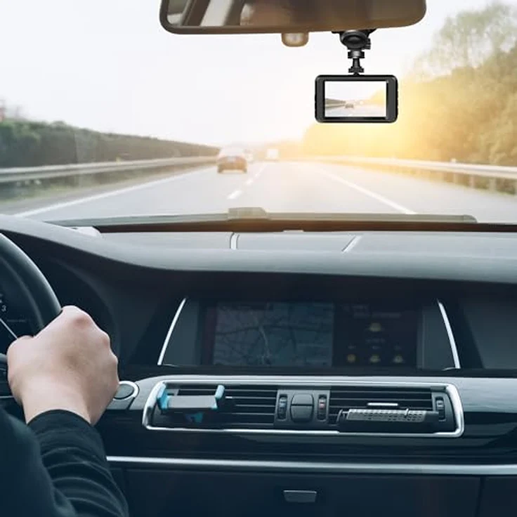 Retoo Dashcam Auto Autokamera Unterstützt Karte MicroSD Parküberwachung Bewegungserkennung Parkmonitor Mikrofon und Lautsprecher USB- und HDMI-Schnittstelle Schwarz – Bild 4
