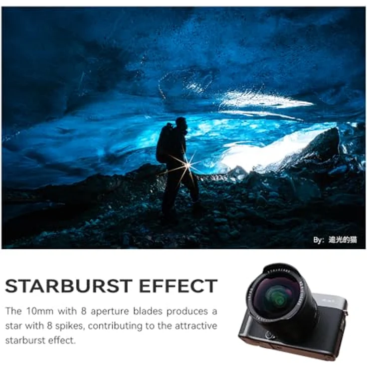 TTArtisan APS-C 10 mm F2 Weitwinkelobjektiv, Metallgehäuse, kompatibel mit Sony E Mount, 105-Grad-Blickwinkel, ideal für Landschafts- und Indoor-Fotografie – Bild 5