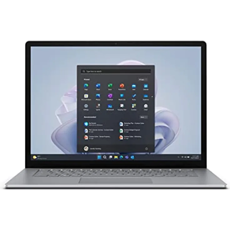 Microsoft Surface Laptop 5, 15" Notebook mit i7-1265U, 8 GB RAM, 256 GB SSD, QWERTY Spanisch, Silber